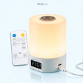 Smart Bedside Lamp with Digital Clock & Remote Control | ঘড়ি ও রিমোট কন্ট্রোল স্মার্ট বেডসাইড ল্যাম্প