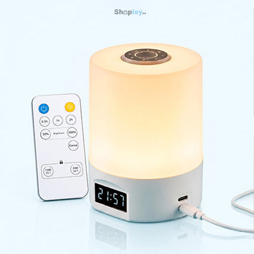 Smart Bedside Lamp with Digital Clock – ডিজিটাল ঘড়ি সহ স্মার্ট বেডসাইড ল্যাম্প