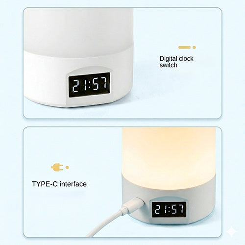 Smart Bedside Lamp with Digital Clock – ডিজিটাল ঘড়ি সহ স্মার্ট বেডসাইড ল্যাম্প