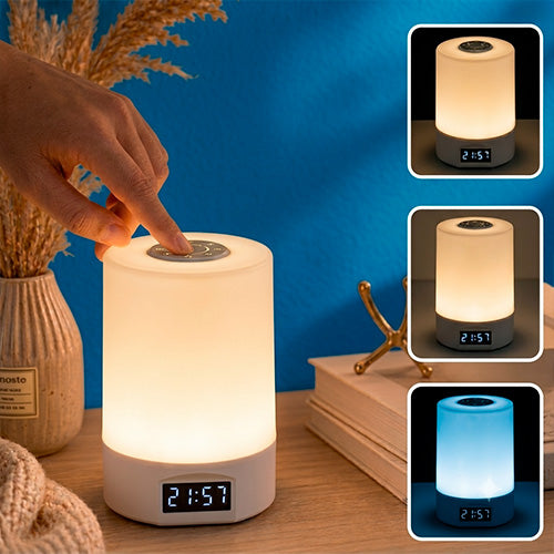 Smart Bedside Lamp with Digital Clock & Remote Control | ঘড়ি ও রিমোট কন্ট্রোল স্মার্ট বেডসাইড ল্যাম্প